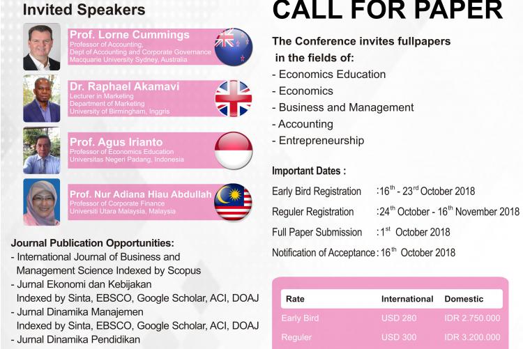 The 2nd Padang International Conference on Education, Economics, Business and Accounting