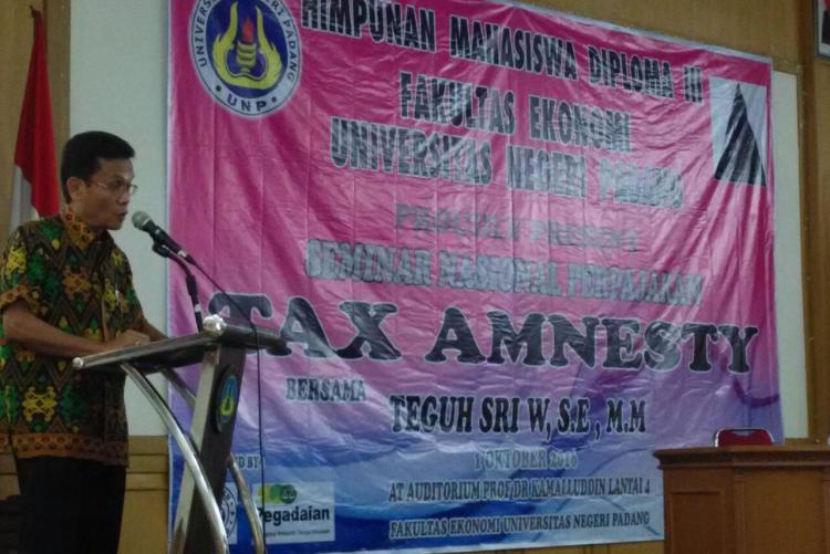 Himpunan Mahasiswa Diploma III, Adakan Seminar Tax Amnesty